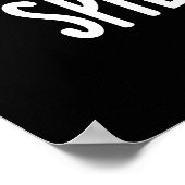 Gepelde bonen Funny Veggie Bean Pun Dark BG Poster (Hoek)