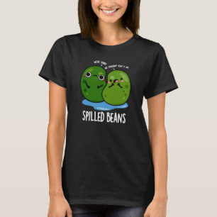 Gepelde bonen Funny Veggie Bean Pun Dark BG T-shirt