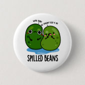 Gepelde bonen Funny Veggie Bean Pun Ronde Button 5,7 Cm (Voorkant)