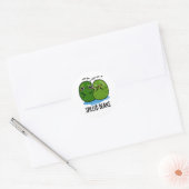 Gepelde bonen Funny Veggie Bean Pun Ronde Sticker (Envelop)