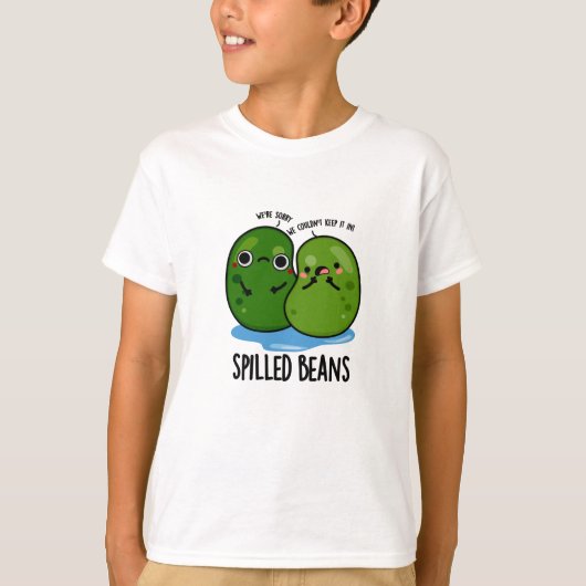 Gepelde bonen Funny Veggie Bean Pun T-shirt (Voorkant)