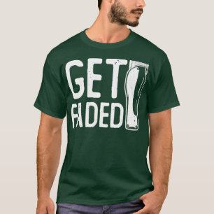 Gepelde grappige Barber-offertes T-shirt
