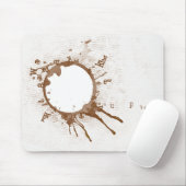 Gepelde koffie Mousepad Muismat (Met muis)