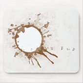 Gepelde koffie Mousepad Muismat (Voorkant)