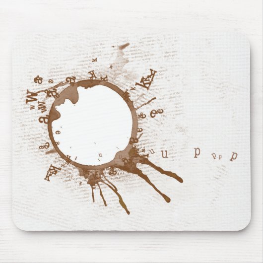 Gepelde koffie Mousepad Muismat (Voorkant)