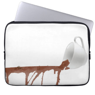 Gepelde koffiehoes laptop sleeve