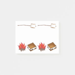 Gepelde Marshmallow Camp Campfire s'mores Post its Post-it® Notes