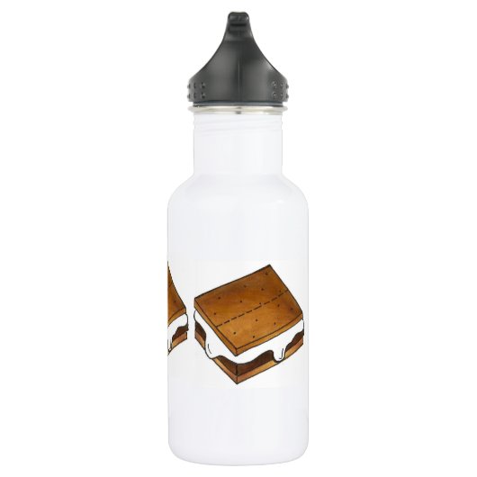 Gepelde Marshmallow Smore Smores Camp Water Bottle Waterfles (Rechts)