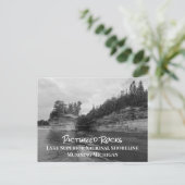 Gepelde Rocks Lake Superior National Shoreline P Briefkaart (Staand voorkant)
