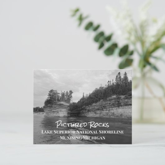 Gepelde Rocks Lake Superior National Shoreline P Briefkaart (Staand voorkant)