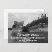 Gepelde Rocks Lake Superior National Shoreline P Briefkaart (Voorkant / Achterkant)
