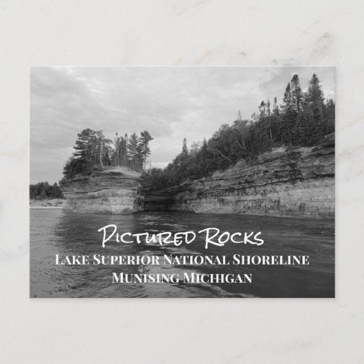 Gepelde Rocks Lake Superior National Shoreline P Briefkaart (Voorkant)