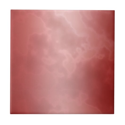 Gepelde rode keramische tegel tegeltje (Voorkant)