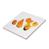 Gepelde viskeramische tegel tegeltje (Zijkant)