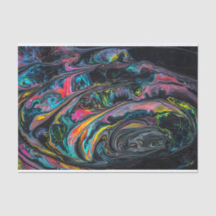 Gepelde zwarte verf tissuepapier