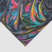 Gepelde zwarte verf tissuepapier (Detail)