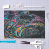 Gepelde zwarte verf tissuepapier (Craft)