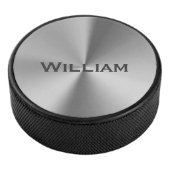 Gepenseerd metaal, gepersonaliseerde naam golf-mer hockey puck (3/4)