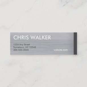 Gepenseerde titaanmetaal-textuurminikaarten mini visitekaartje