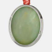 Gepenseld Groen Abstract Metalen Ornament (Links)