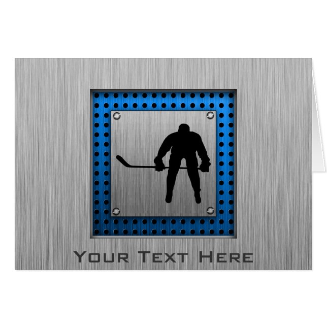 Gepenselde aluminium look Hockey (Voorkant Horizontaal)