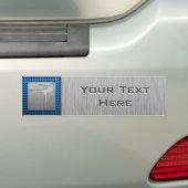 gepenselde metaal-uitziende Martiale Kunsten Bumpersticker (Op auto)