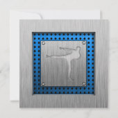 gepenselde metaal-uitziende Martiale Kunsten Kaart (Achterkant)