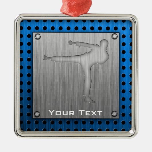 gepenselde metaal-uitziende Martiale Kunsten Metalen Ornament (Voorkant)