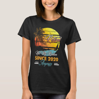 Gepensioneerd 2020 geen probleem meer Leuk pensioe T-shirt