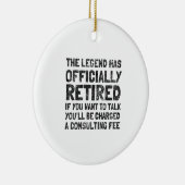 Gepensioneerd 2020 keramisch ornament (Rechts)