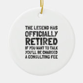 Gepensioneerd 2020 keramisch ornament (Voorkant)