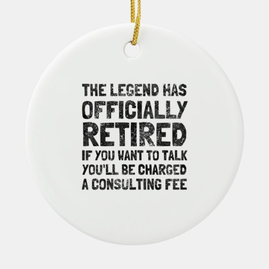 Gepensioneerd 2020 keramisch ornament (Voorkant)