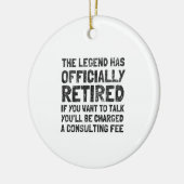 Gepensioneerd 2020 keramisch ornament (Links)