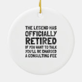 Gepensioneerd 2020 keramisch ornament (Achterkant)