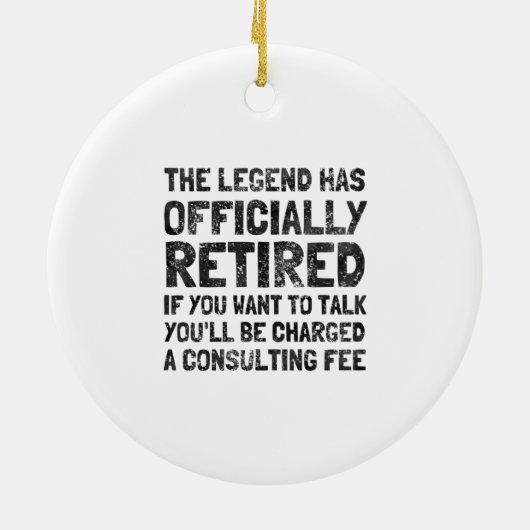 Gepensioneerd 2020 keramisch ornament (Achterkant)