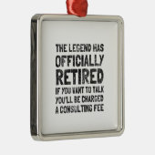 Gepensioneerd 2020 metalen ornament (Rechts)