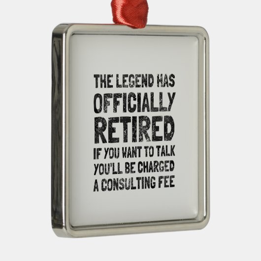 Gepensioneerd 2020 metalen ornament (Rechts)