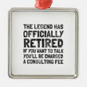 Gepensioneerd 2020 metalen ornament (Voorkant)