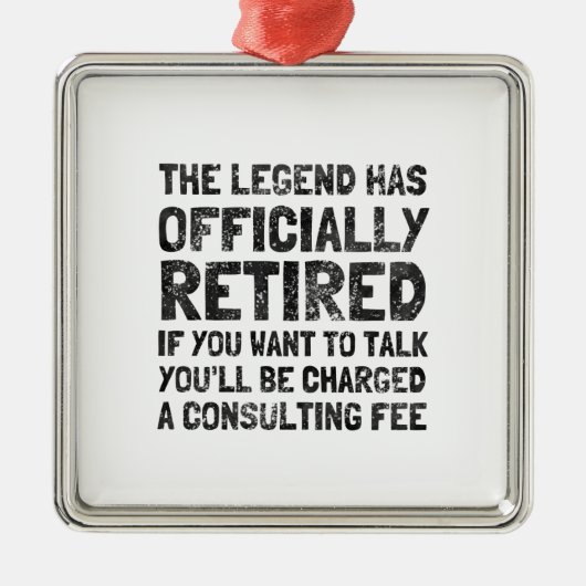 Gepensioneerd 2020 metalen ornament (Voorkant)