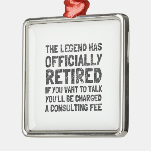 Gepensioneerd 2020 metalen ornament (Links)