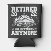 Gepensioneerd 2022 Mijn probleem niet meer grappig Blikjeskoeler (Voorkant)