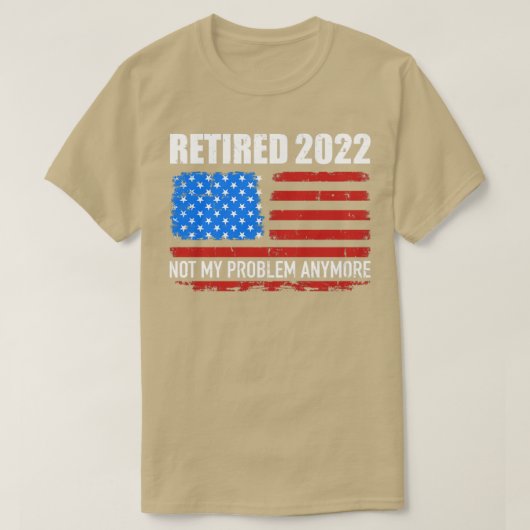Gepensioneerd 2022 mijn probleem niet meer onder A T-shirt (Design voorkant)