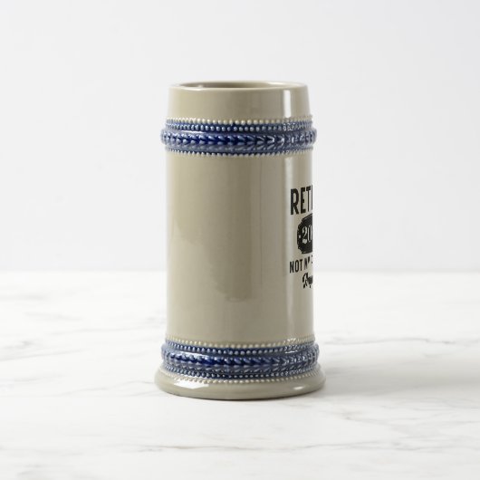 Gepensioneerd 2022 niet meer mijn probleem grappig bierpul (Center)