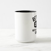 Gepensioneerd 2022 niet meer mijn probleem mok (Midden)