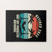 Gepensioneerd 2022 Niet mijn probleem meer pension Legpuzzel (Horizontaal)