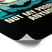 Gepensioneerd 2022 Niet mijn probleem meer pension Poster (Hoek)