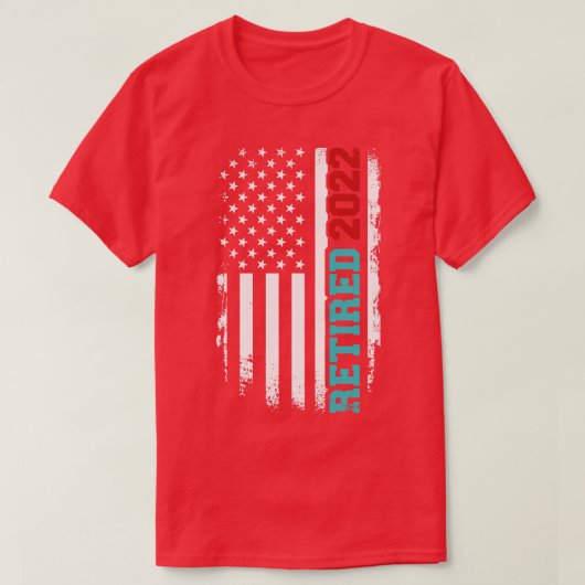 Gepensioneerd 2022 US T-shirt (Design voorkant)