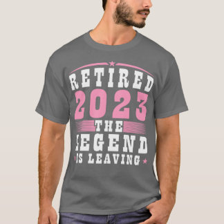 Gepensioneerd 2023 DeIs Verlaat Vrouw Pensioen T-shirt