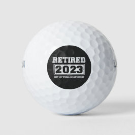 Gepensioneerd 2023 Mijn probleem niet meer Golfballen