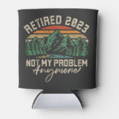 Gepensioneerd 2023 Mijn probleem niet meer, meer p Blikjeskoeler (Voorkant)